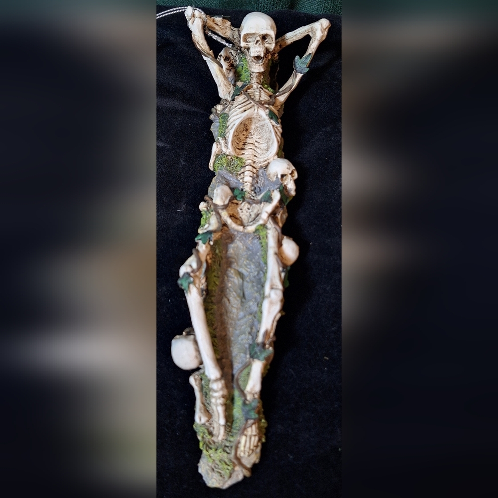 NWT Skeleton Decor with Green Accents